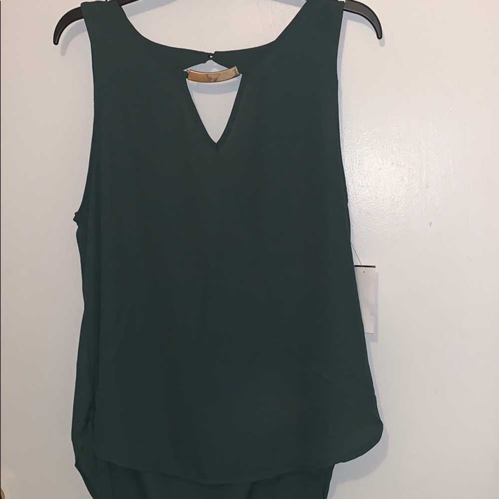 Lily White Green Blouse